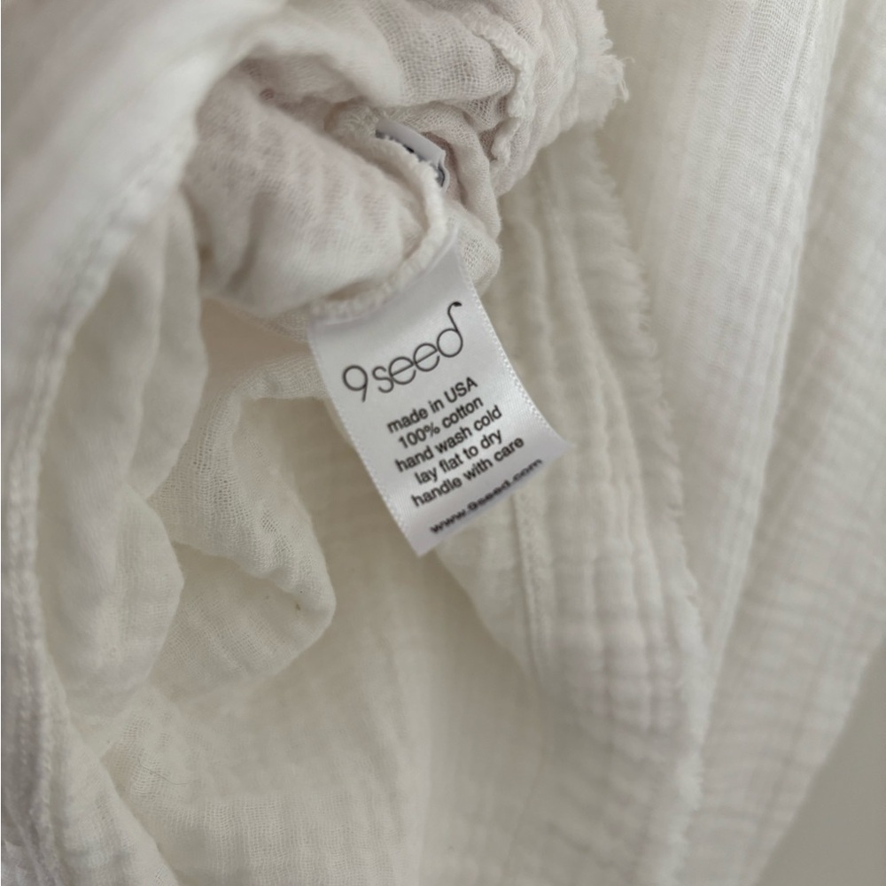 9SEED gauze cotton ildyllwild White Sleeveless Top - Picture 4 of 4